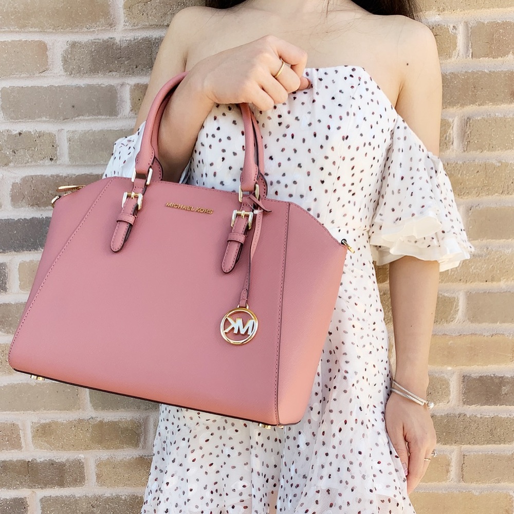 🎁Michael Kors Pink Satchel - Picture 5 of 5